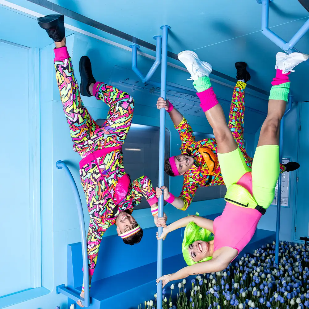 Sac banane à sequins pour fête et déguisement – Orange fluo