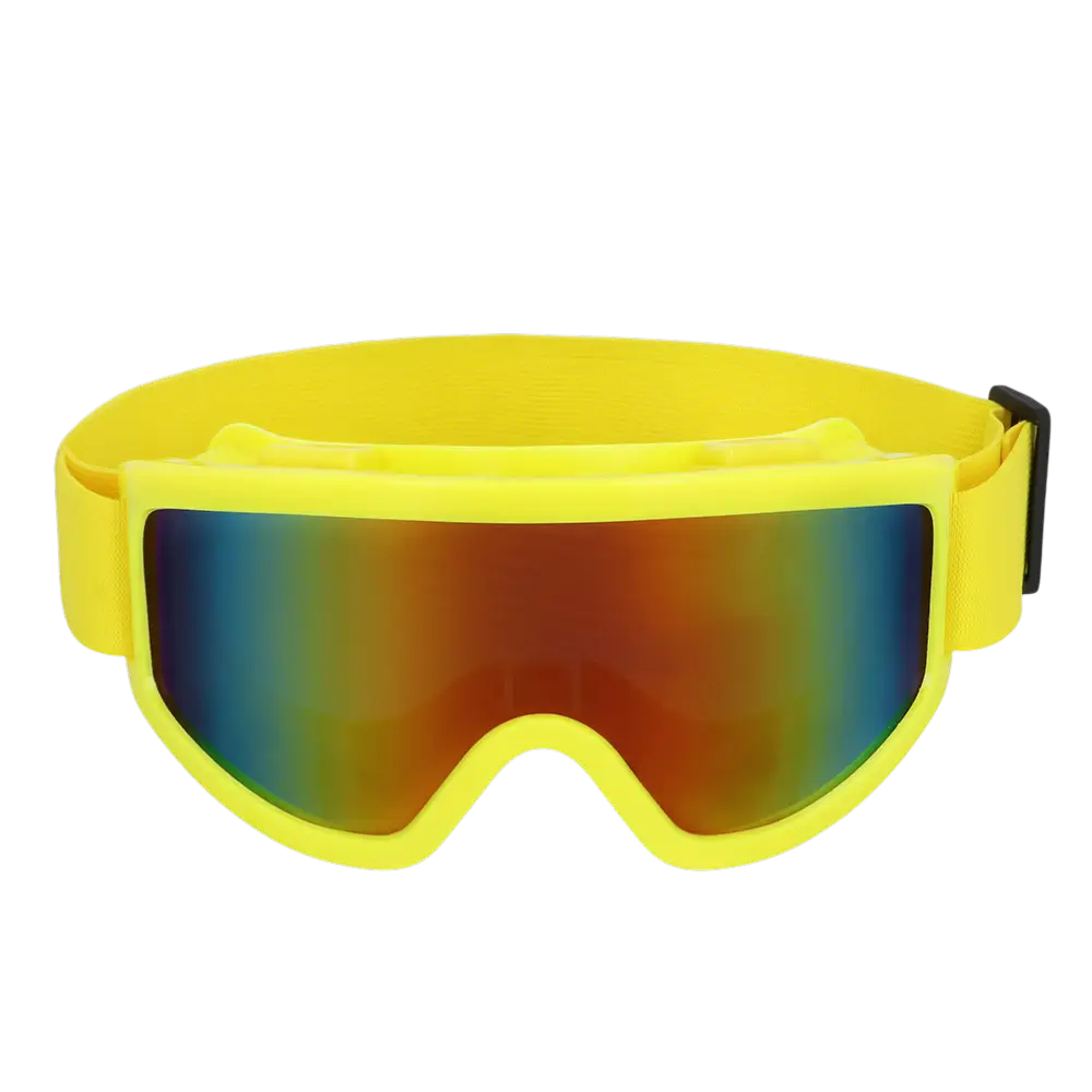Lunettes de ski pour fête et déguisement – Jaune fluo