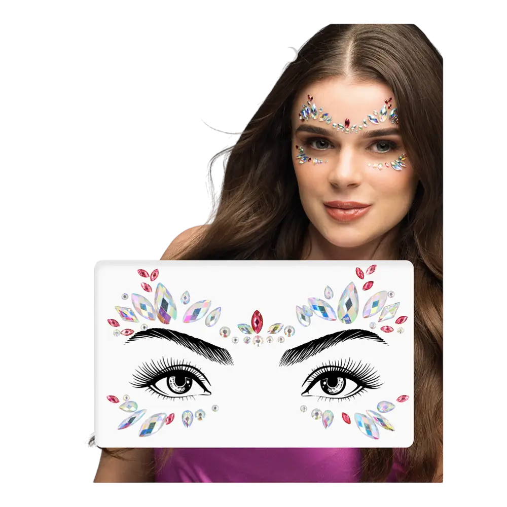 Strass adhésifs visage Florence