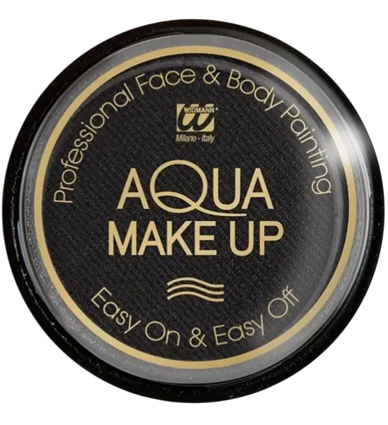 Maquillage visage à l’eau Noir – Aqua Makeup 10 ml – Anniversaire Carnaval Halloween Supporter