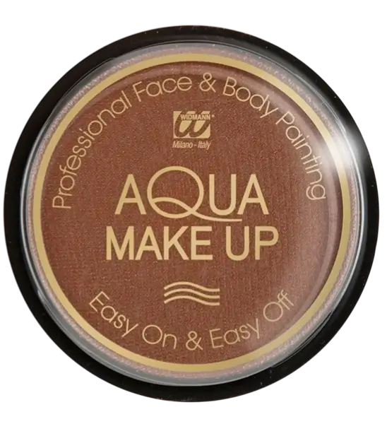 Maquillage visage à l’eau Marron – Aqua Makeup 10 ml – Anniversaire Carnaval Halloween Supporter