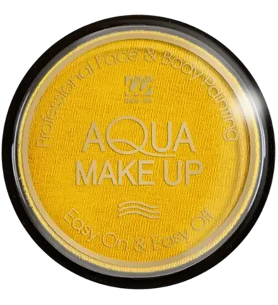 Maquillage visage à l’eau Jaune – Aqua Makeup 10 ml – Anniversaire Carnaval Halloween Supporter