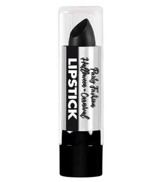 Rouge à lèvres Noir – Maquillage visage Halloween Carnaval – 6 ml