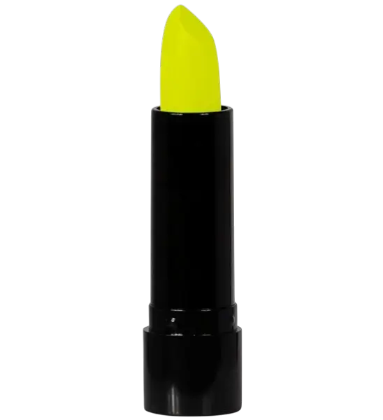 Rouge à lèvres Jaune fluo UV – Maquillage visage Halloween Carnaval – 6 ml