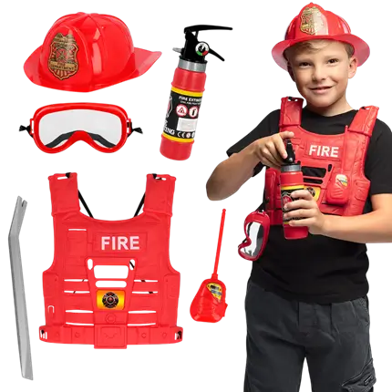 Kit Déguisement Pompier Enfant – Accessoires Costume