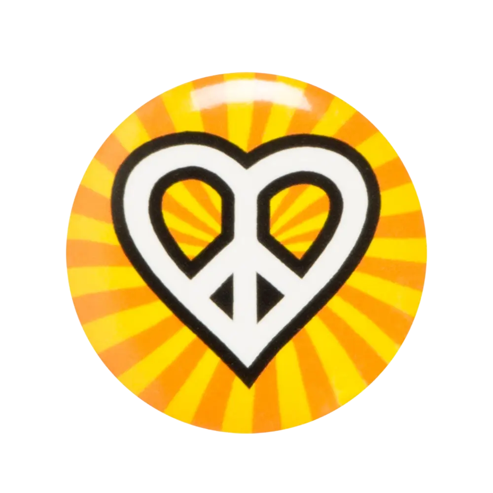 Lot de 4 Badges Hippie – Accessoires Flower Power