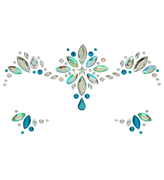 Bijoux Visage Reine des Glaces – Strass Visage Carnaval