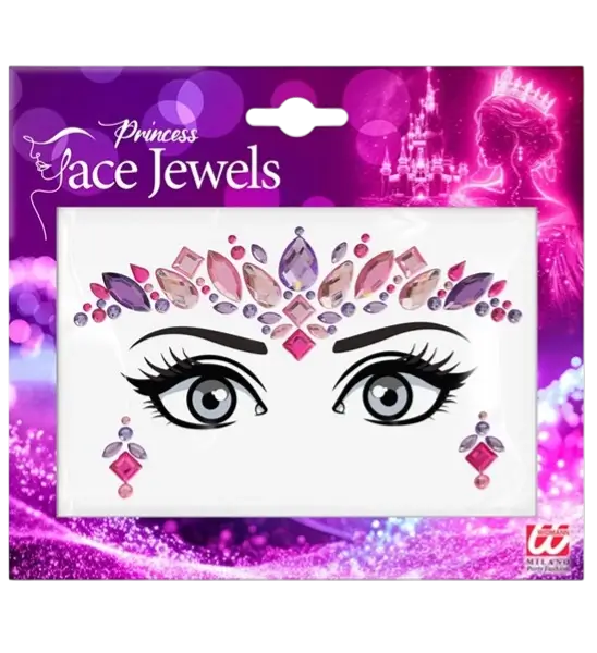 Bijoux Visage Princesse – Strass Carnaval Enfant