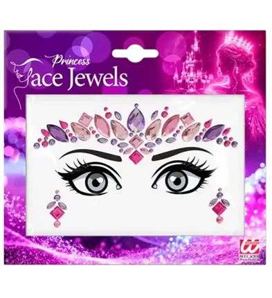 Bijoux Visage Princesse – Strass Carnaval Enfant