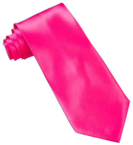 Cravate Satin Rose Fluo – Accessoire Soirée Années 80