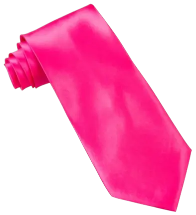 Cravate Satin Rose Fluo – Accessoire Soirée Années 80
