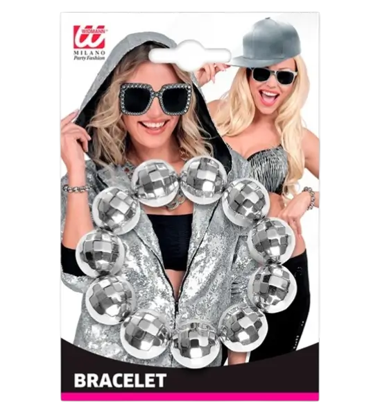 Bracelet Boule Disco à Facettes – Accessoire Disco