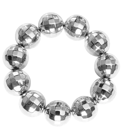 Bracelet Boule Disco à Facettes – Accessoire Disco