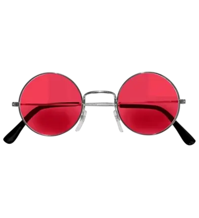 Lunettes Personnage avec Verres Rouges – Lunettes Déguisement