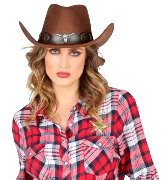 Étoile de Shérif Authentique – Badge Cowboy Far West