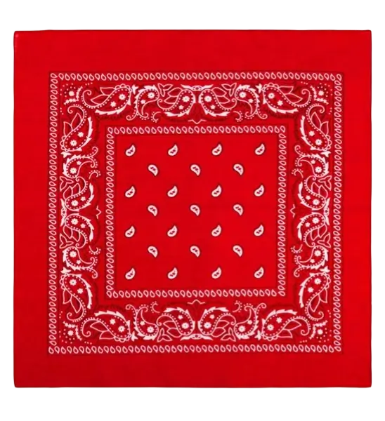 Bandana Rouge Cowboy 55x55 cm – Foulard Western