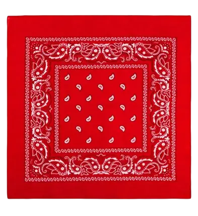 Bandana Rouge Cowboy 55x55 cm – Foulard Western