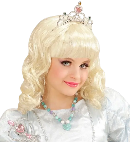 Collier Perles Colorées avec Cœur Bleu Strass