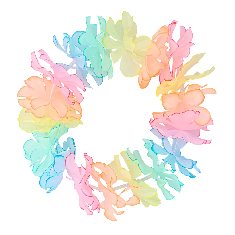 Kit Hawaï Pastel – Accessoires Déguisement Hawaïen