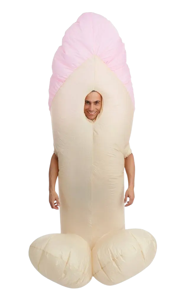 Déguisement Gonflable Zizi Adulte – Costume Humour EVJF Taille Unique