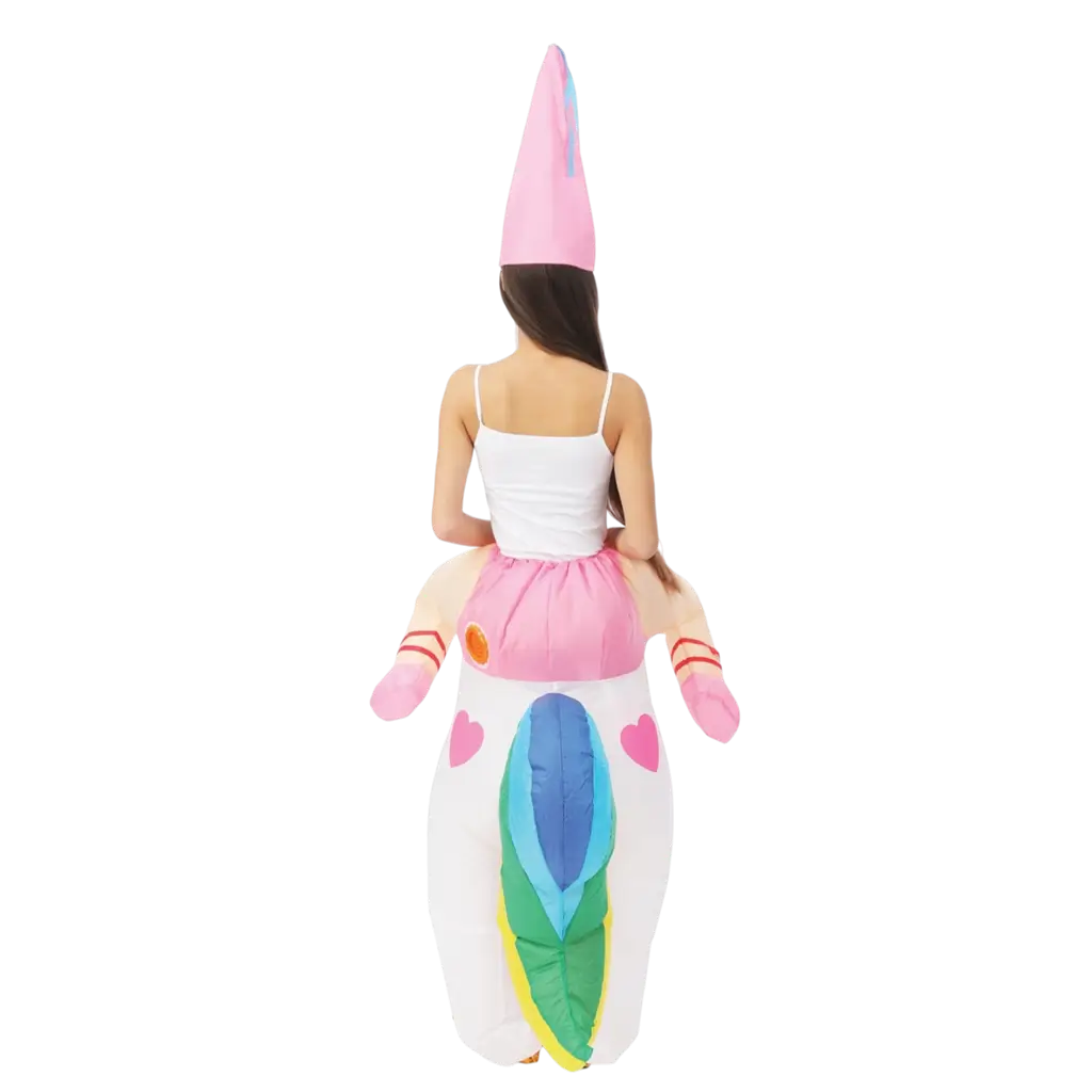 Déguisement Gonflable Licorne avec Cavalier Adulte – Costume EVJF Taille Unique