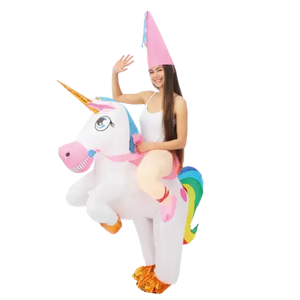 Déguisement Gonflable Licorne avec Cavalier Adulte – Costume EVJF Taille Unique
