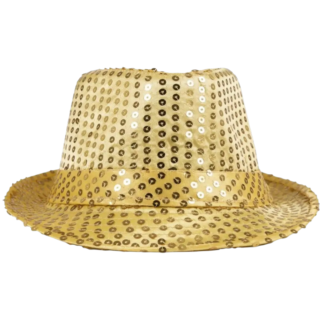 Chapeau Borsalino à Sequins Or Adulte – Accessoires Soirée et Fête