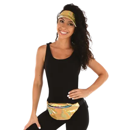 Kit Accessoires Disco Or Adulte – Accessoires Soirée Disco