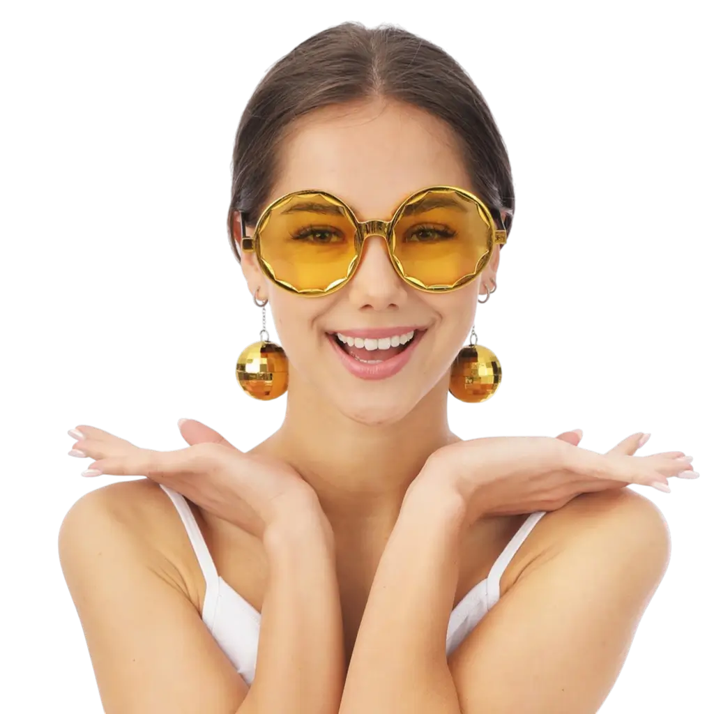 Lunettes Disco Boules à Facettes – Accessoires Soirée Disco