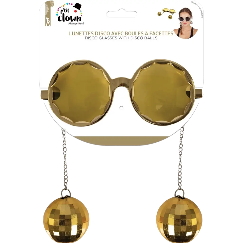 Lunettes Disco Boules à Facettes – Accessoires Soirée Disco
