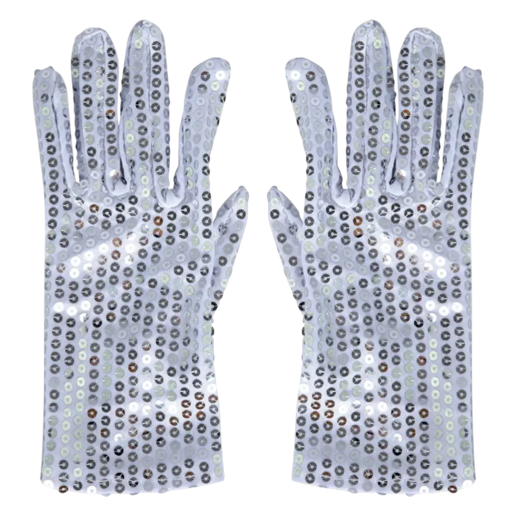 Gants à Sequins Argent Adulte – Accessoires Soirée Disco