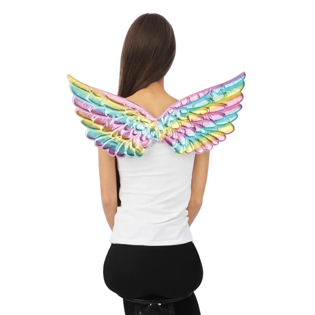 Ailes d’Ange Multicolores 62 cm – Accessoires Déguisement Ange