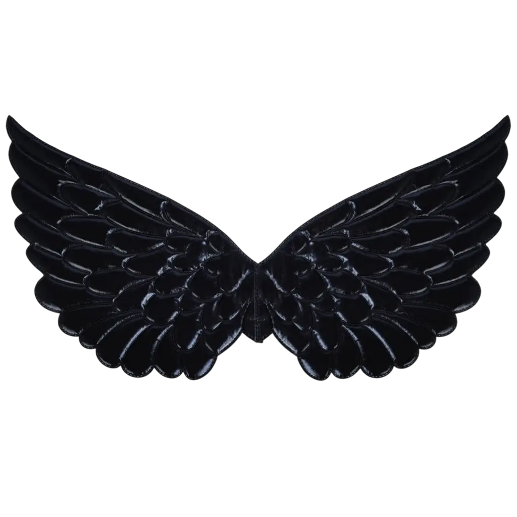 Ailes d’Ange Noires 62 cm – Accessoires Déguisement Ange ou Démon