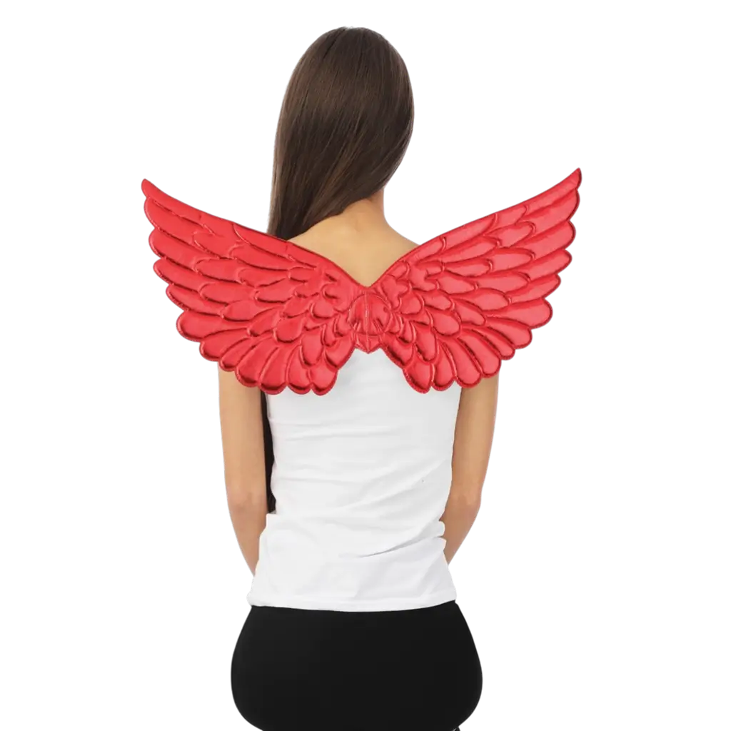 Ailes d’Ange Rouges 62 cm – Accessoires Déguisement Ange ou Diable