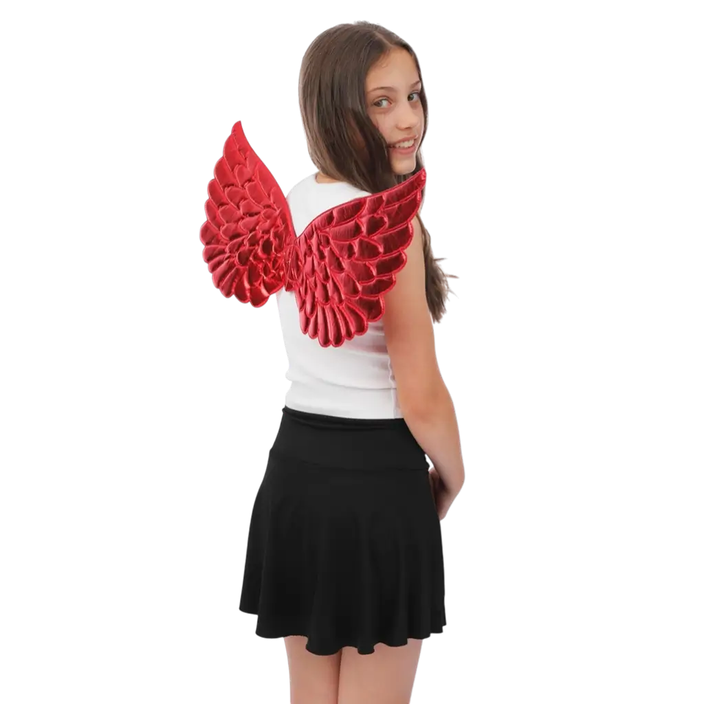Ailes d’Ange Rouges 62 cm – Accessoires Déguisement Ange ou Diable