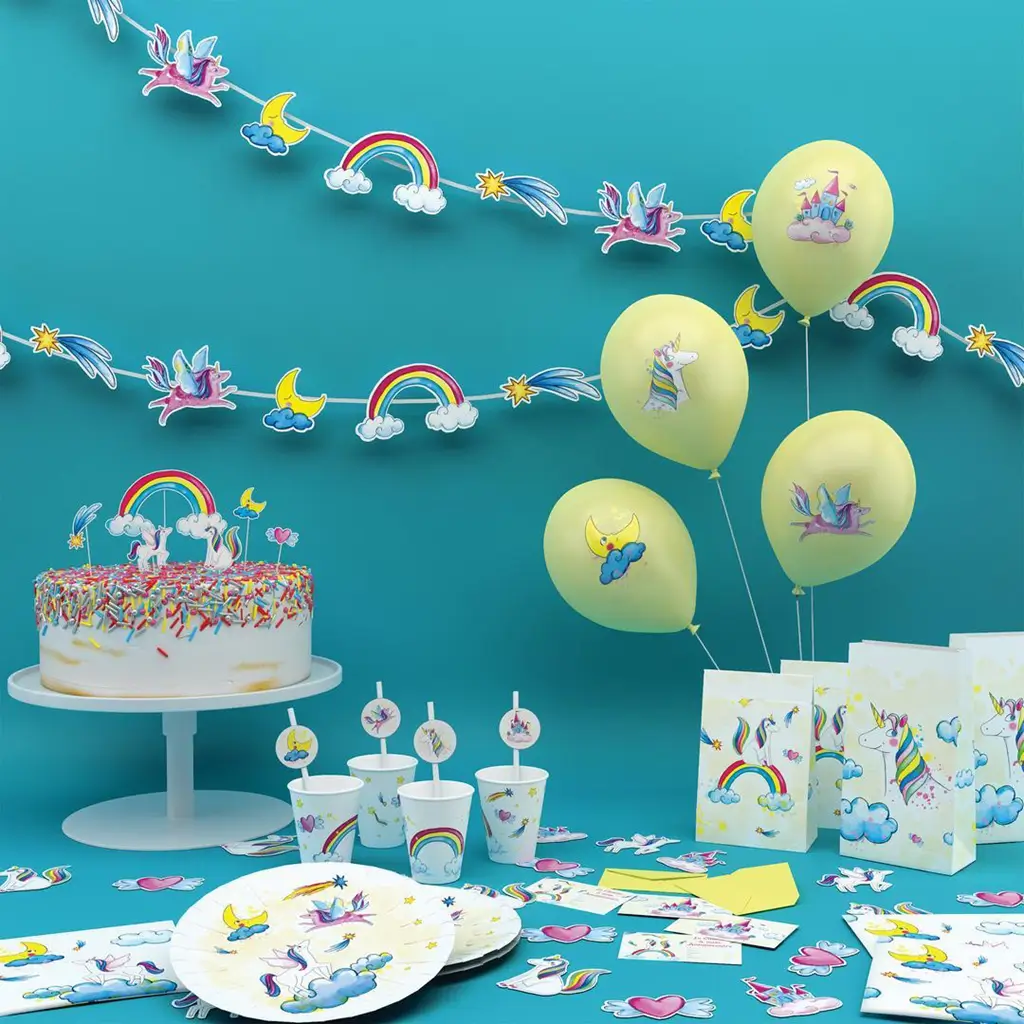 Tatouages Éphémères Licornes Enfant – Accessoires Anniversaire