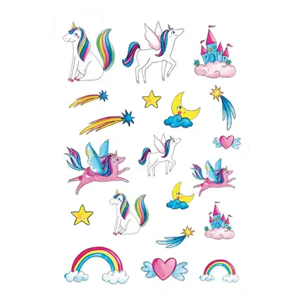 Tatouages Éphémères Licornes Enfant – Accessoires Anniversaire
