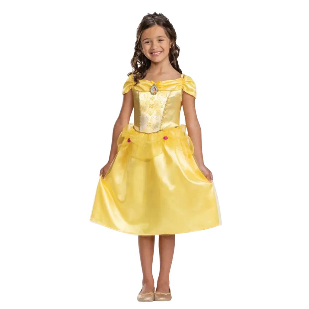 Déguisement Belle Disney™ Enfant 7-8 Ans – Costume Princesse La Belle et la Bête