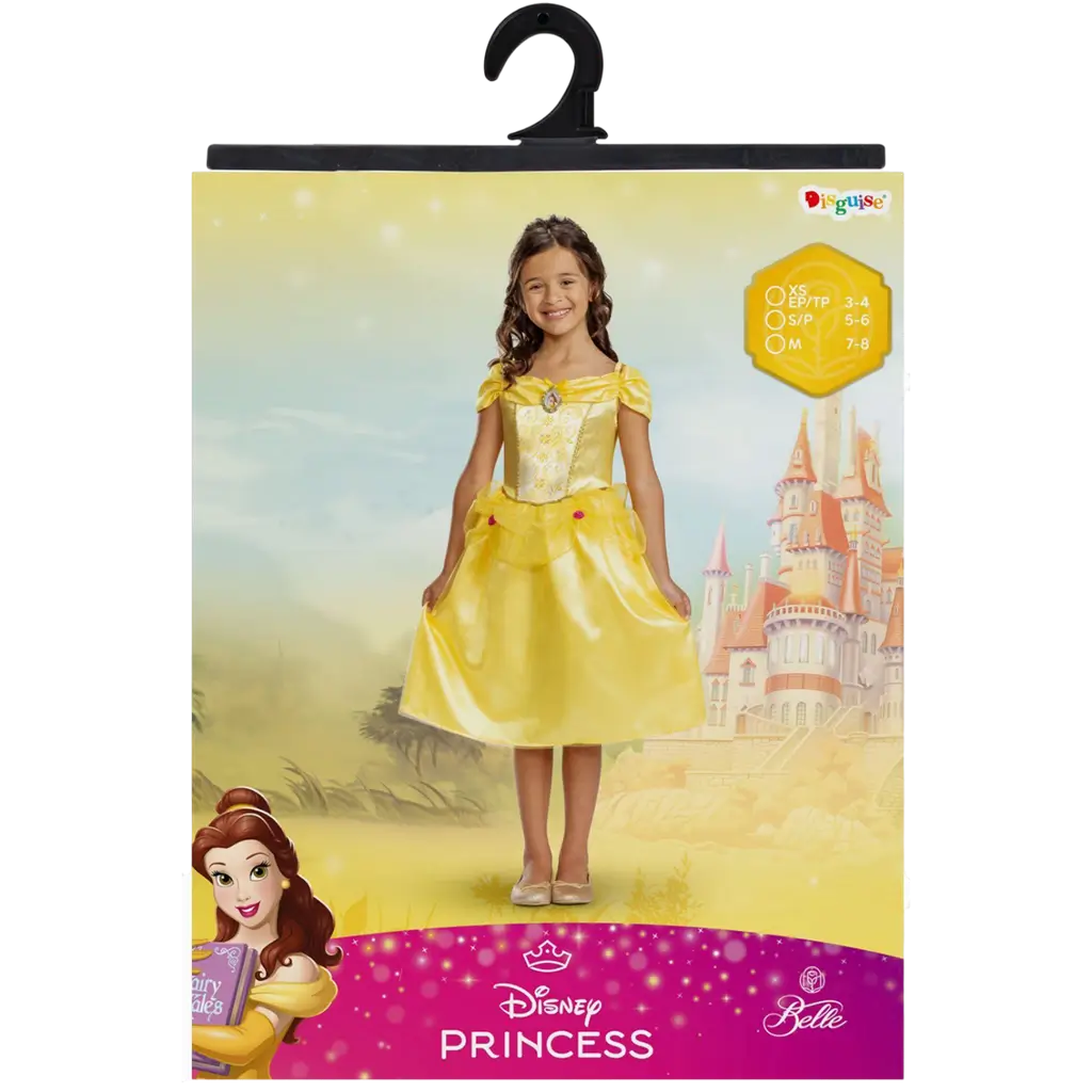 Déguisement Belle Disney™ Enfant 7-8 Ans – Costume Princesse La Belle et la Bête