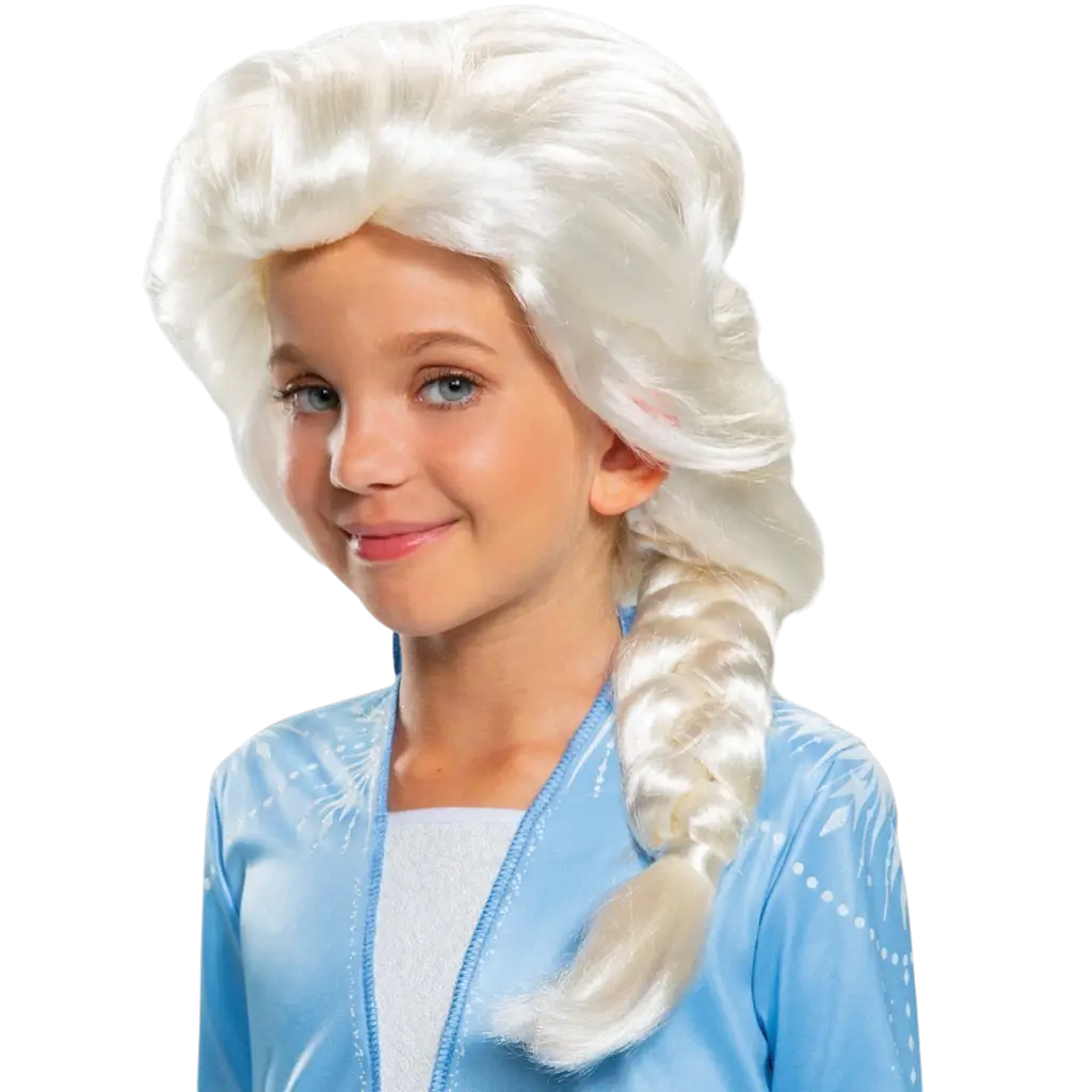 Perruque Elsa Disney™ Enfant – Accessoires Reine des Neiges