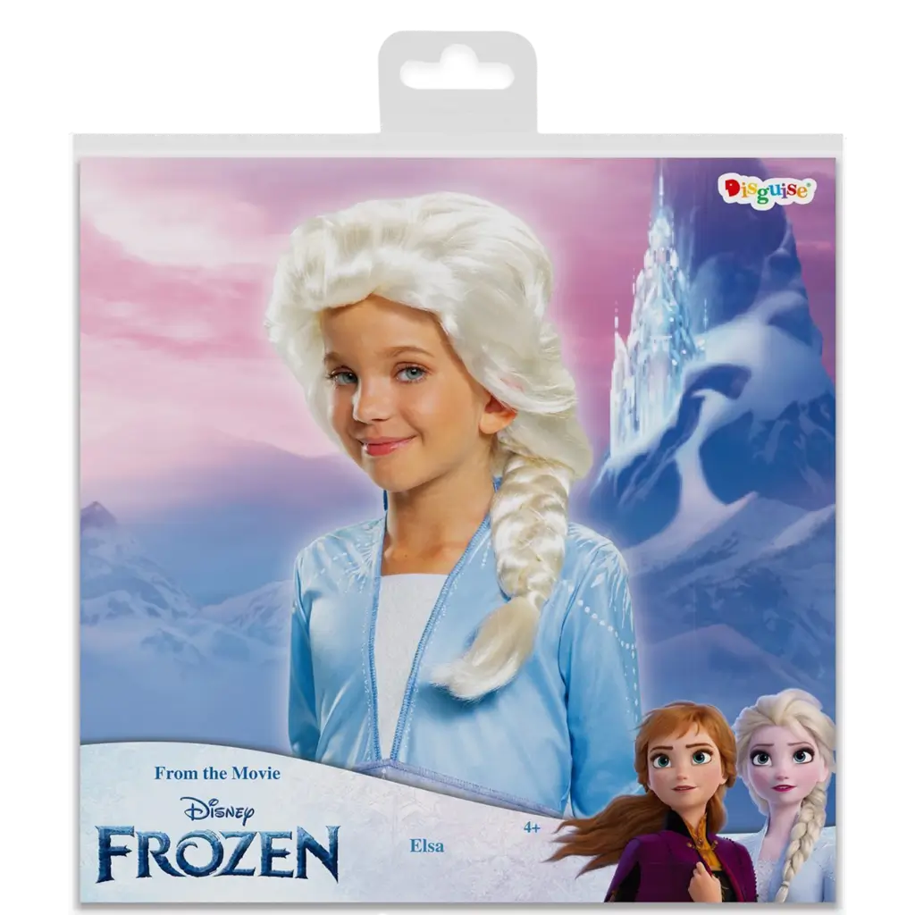 Perruque Elsa Disney™ Enfant – Accessoires Reine des Neiges