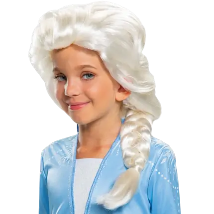 Perruque Elsa Disney™ Enfant – Accessoires Reine des Neiges
