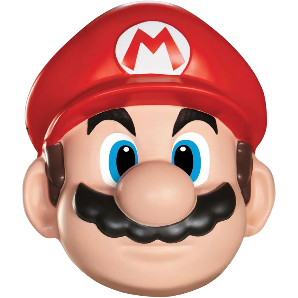 Masque Mario™ adulte – masque officiel Super Mario™ avec élastique