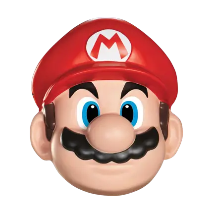 Masque Mario™ adulte – masque officiel Super Mario™ avec élastique