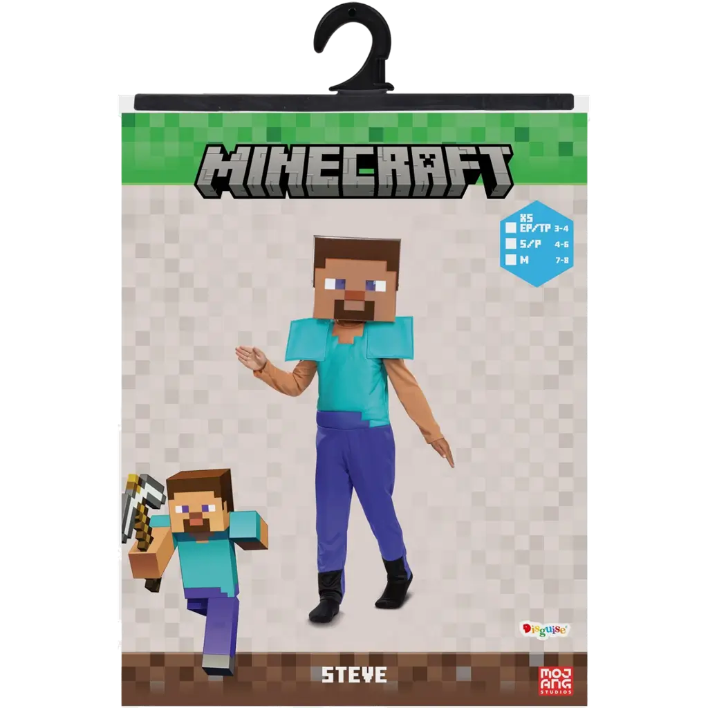 Déguisement Steve Minecraft™ Enfant 7-8 Ans