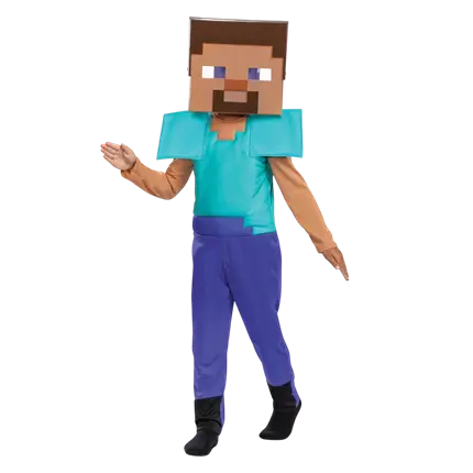 Déguisement Steve Minecraft™ Enfant 7-8 Ans