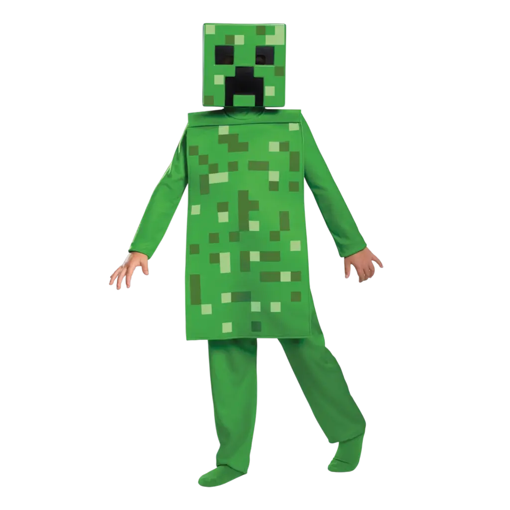 Déguisement Creeper Minecraft™ Enfant 7-8 Ans