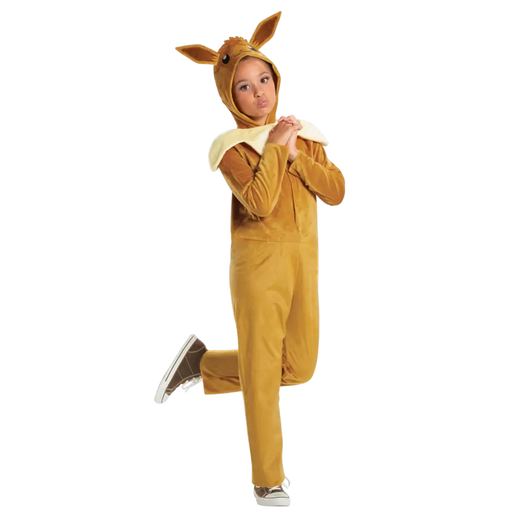 Déguisement Évoli™ Pokémon™ enfant 7-8 ans – combinaison officielle avec capuche