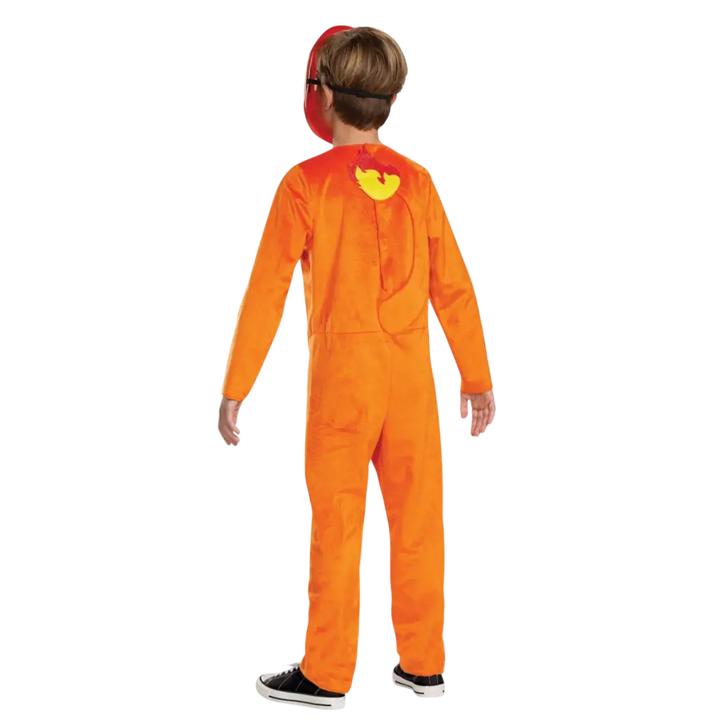 Déguisement Salamèche™ Pokémon™ enfant 7-8 ans – costume officiel avec masque