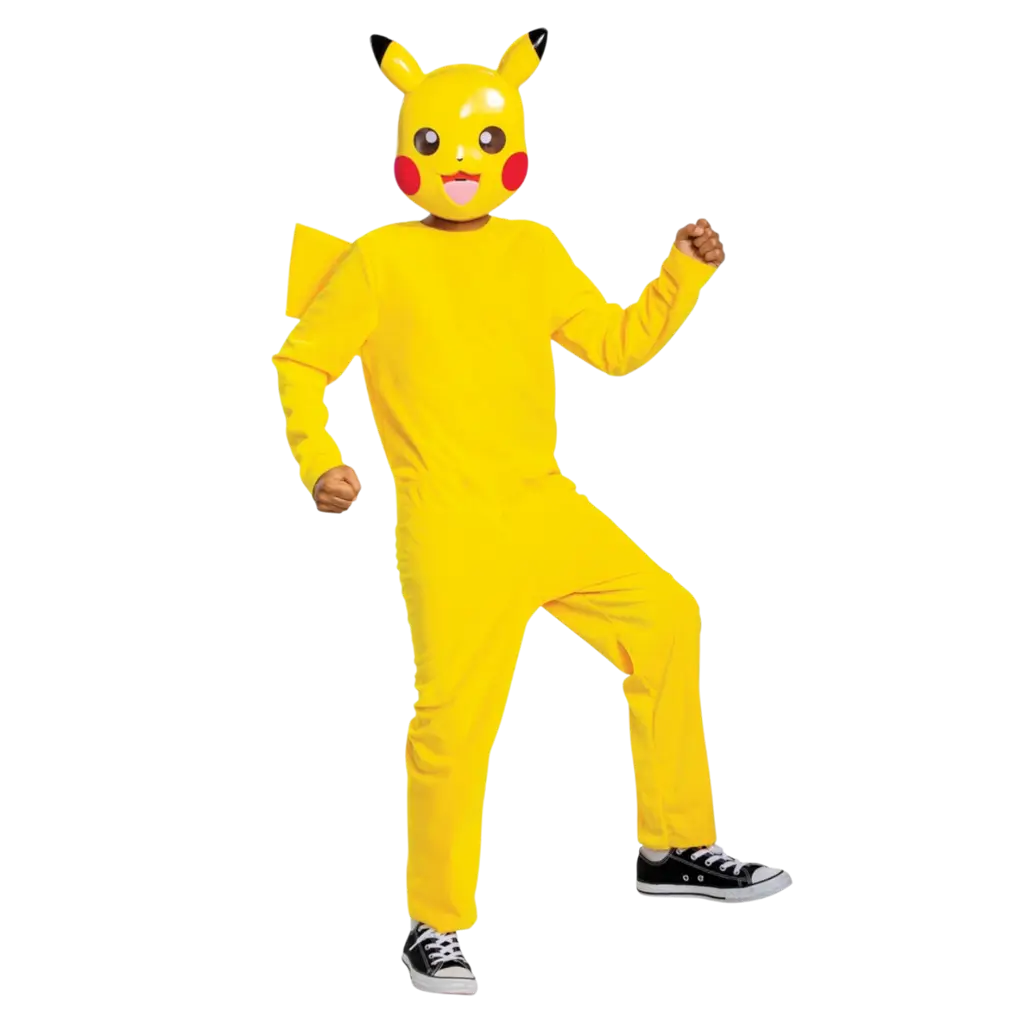 Déguisement Pikachu™ Pokémon™ enfant 7-8 ans – costume officiel avec queue et masque